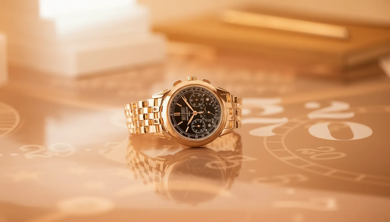 Luxury watch with Sterling Diamond warranty