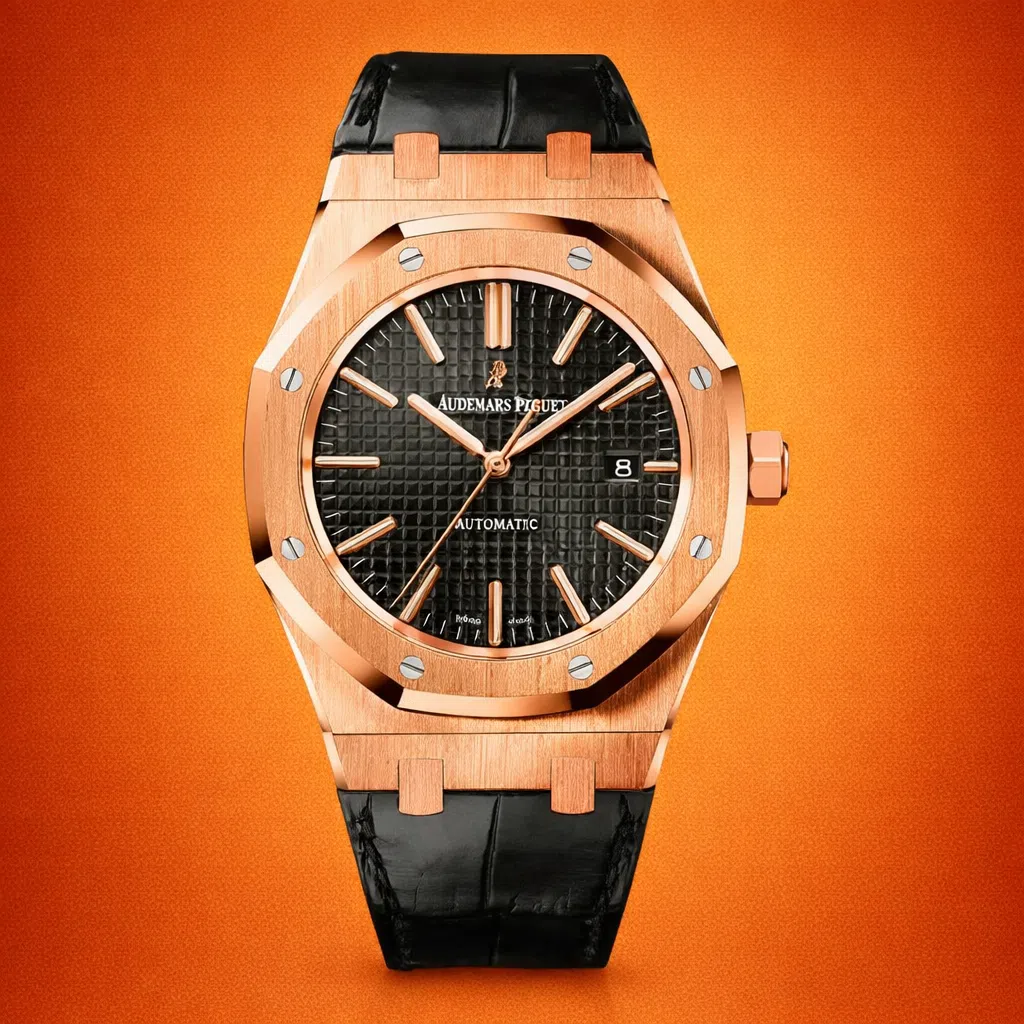 Audemars Piguet Audemars Piguet Royal Oak 41mm 18ct Rose Gold Black Dial 1500OR