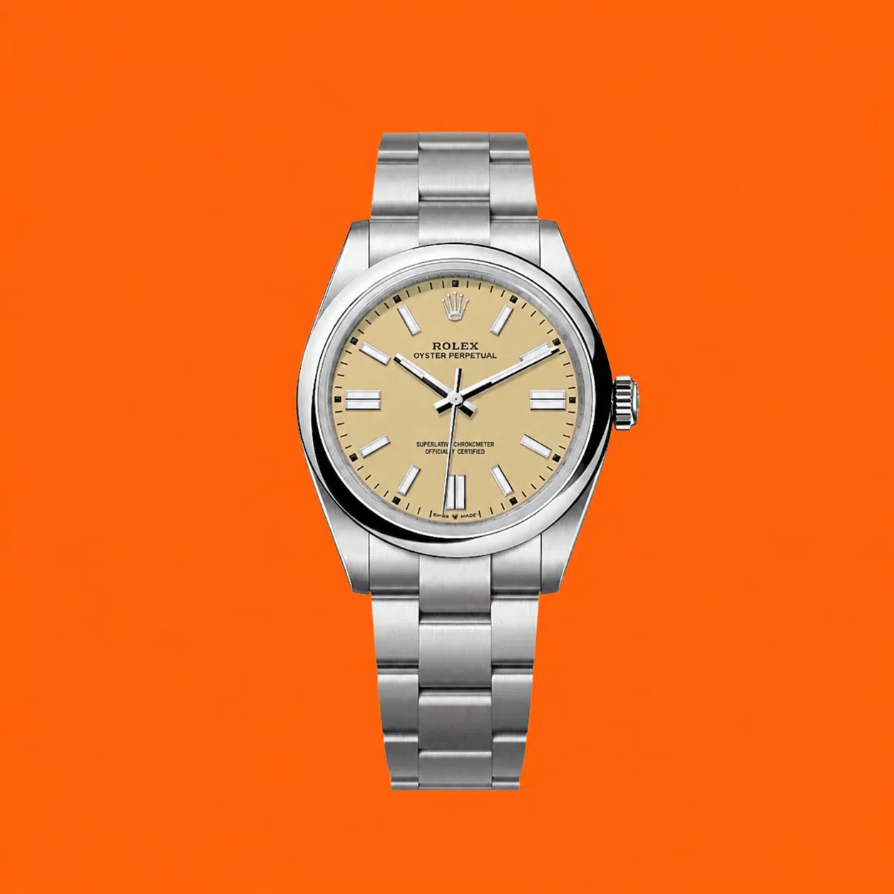 Rolex Oyster Perpetual Beige Dial 41mm 134300