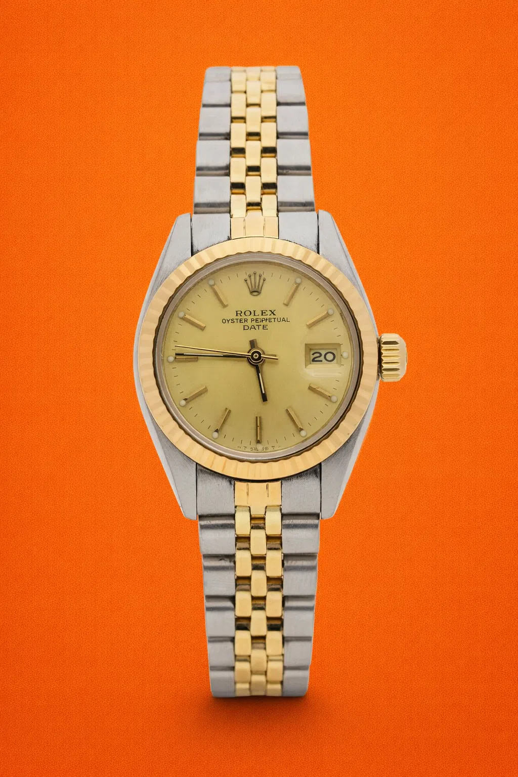 Rolex Ladies Datejust Steel & Gold Champagne Dial 26mm 71973
