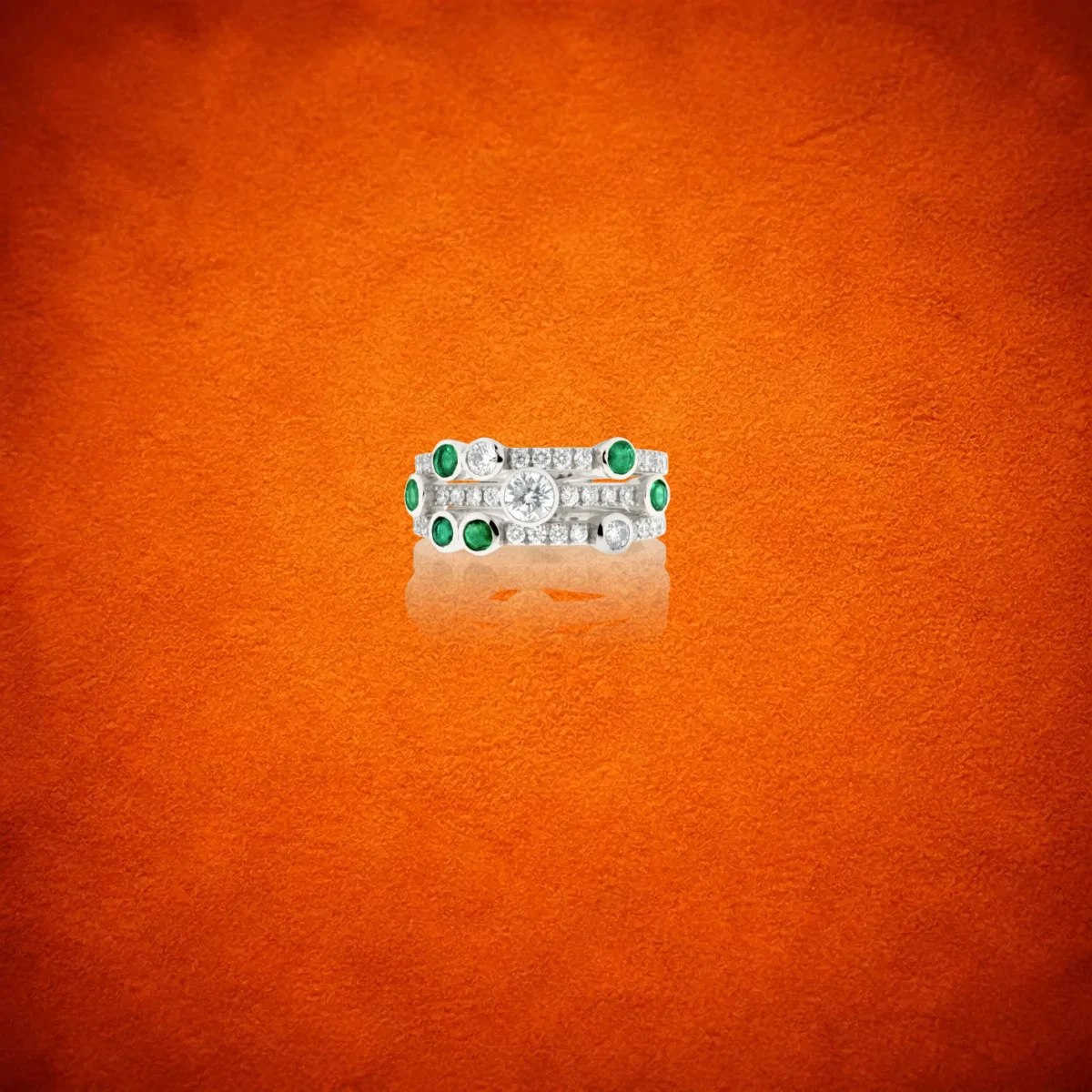 Emerald And Diamond Ring