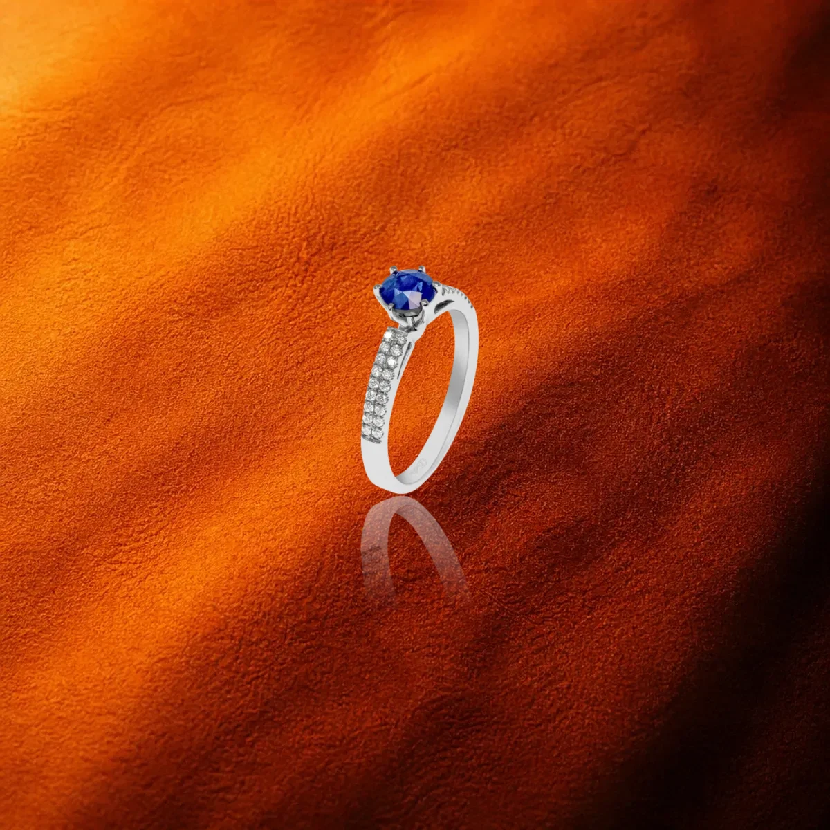 Sapphire And Diamond Ring