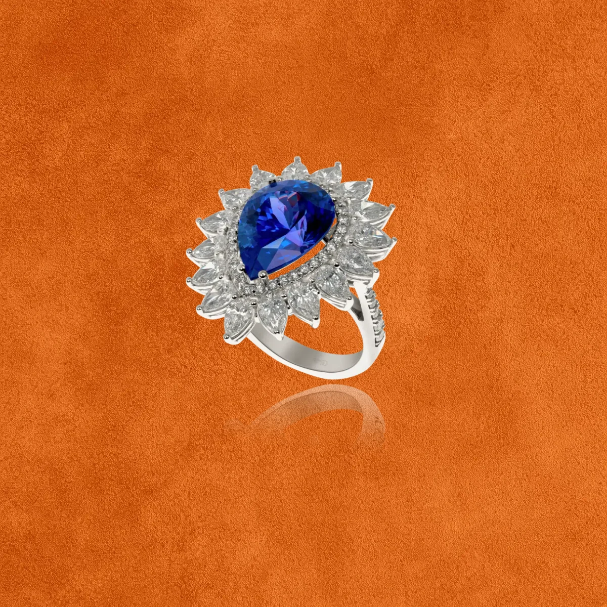 Tanzanite And Diamond Ring