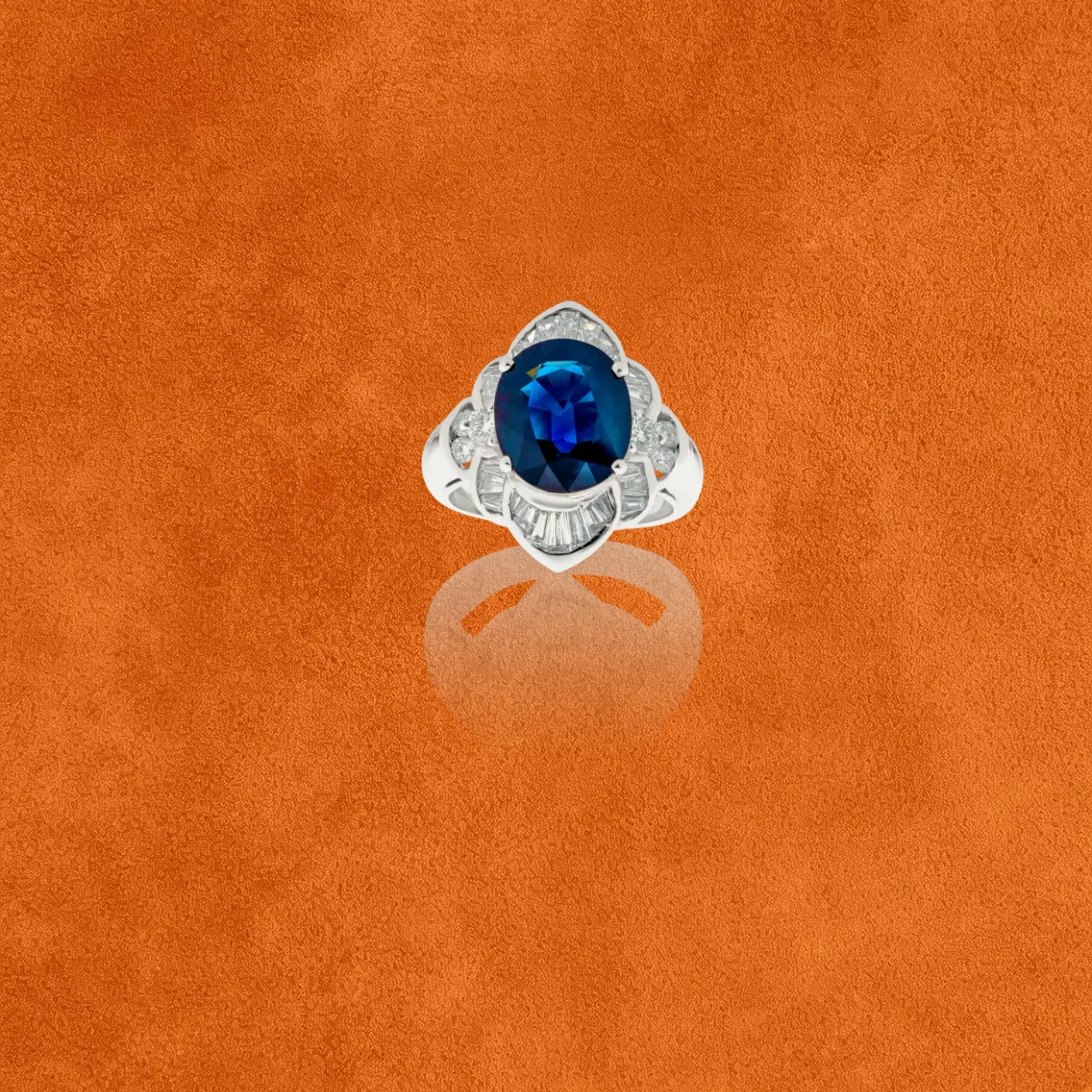 Sapphire And Diamond Ring