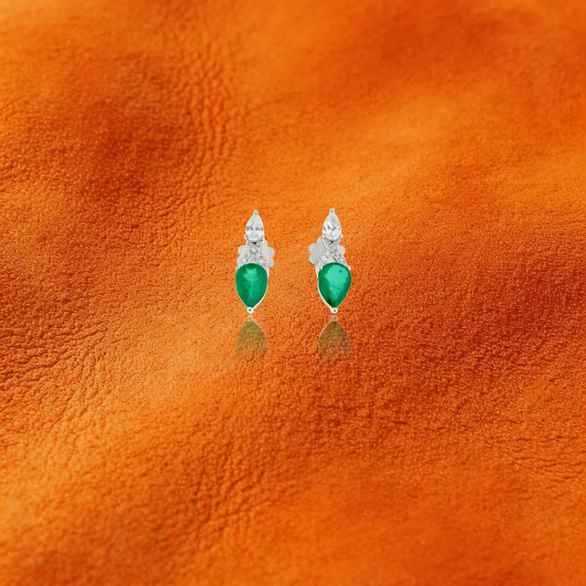 Emerald And Diamond Earrings