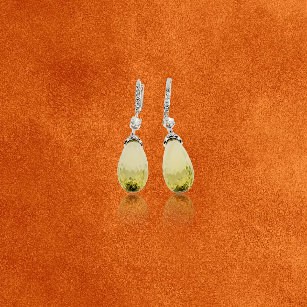 Lemon Quartz Earrings