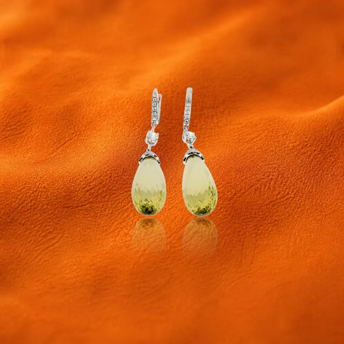 Lemon Quartz Earrings