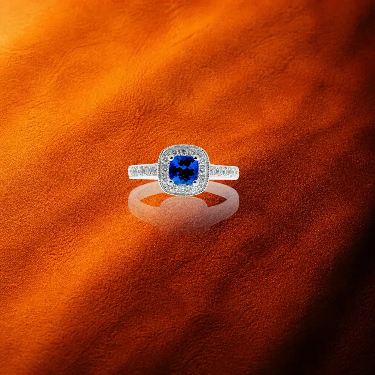 Tanzanite And Diamond Ring