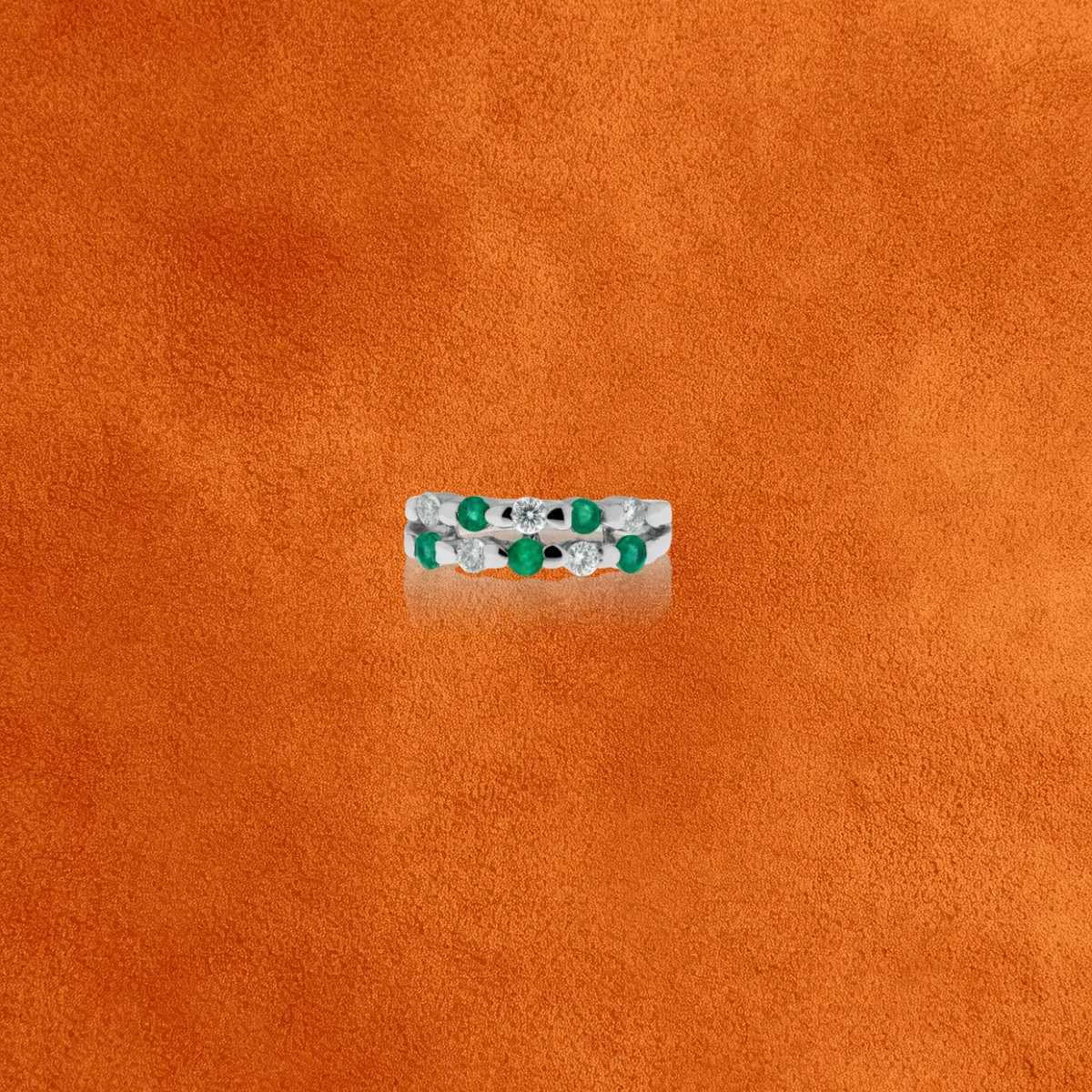Emerald And Diamond Ring