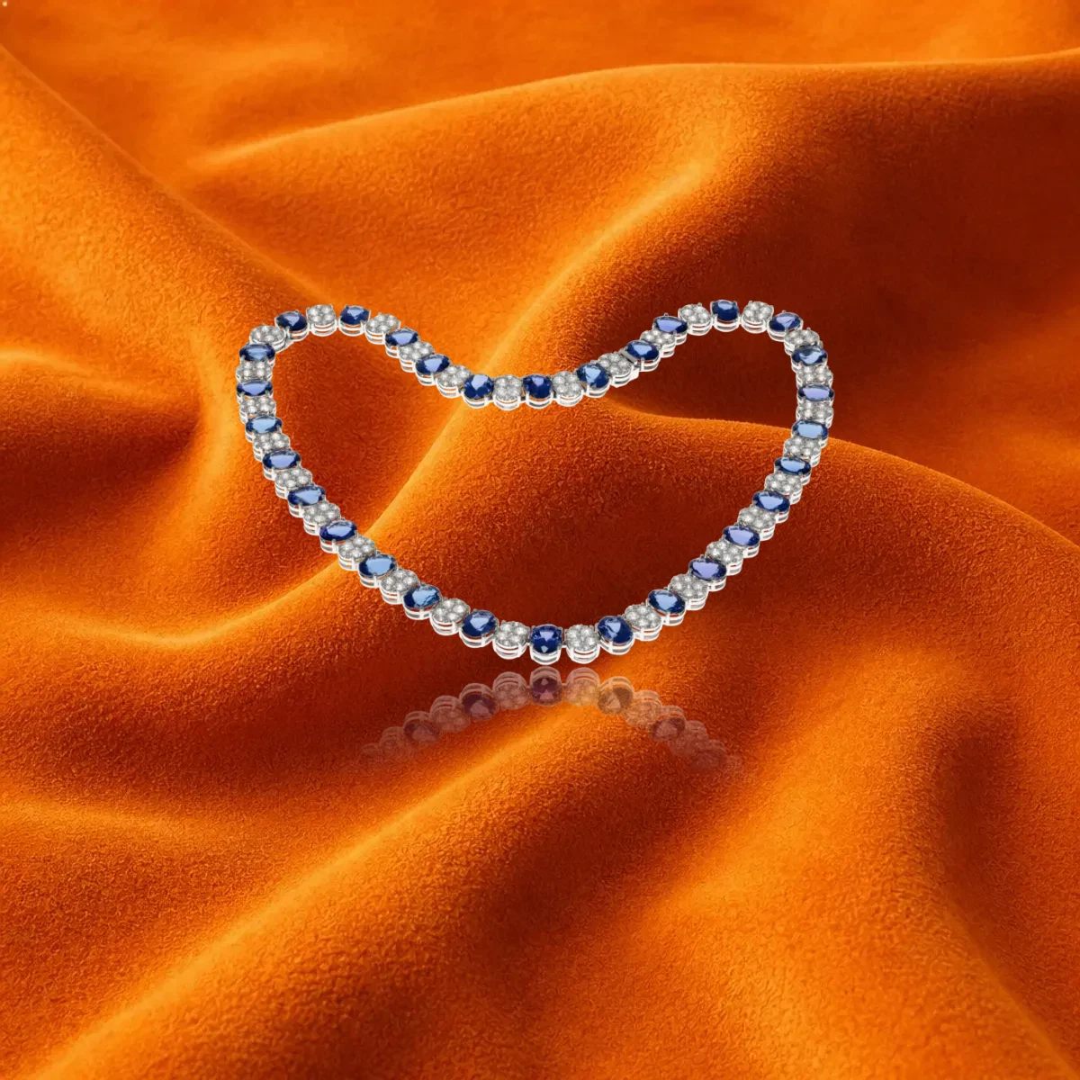 Tanzanite And Diamond Necklace