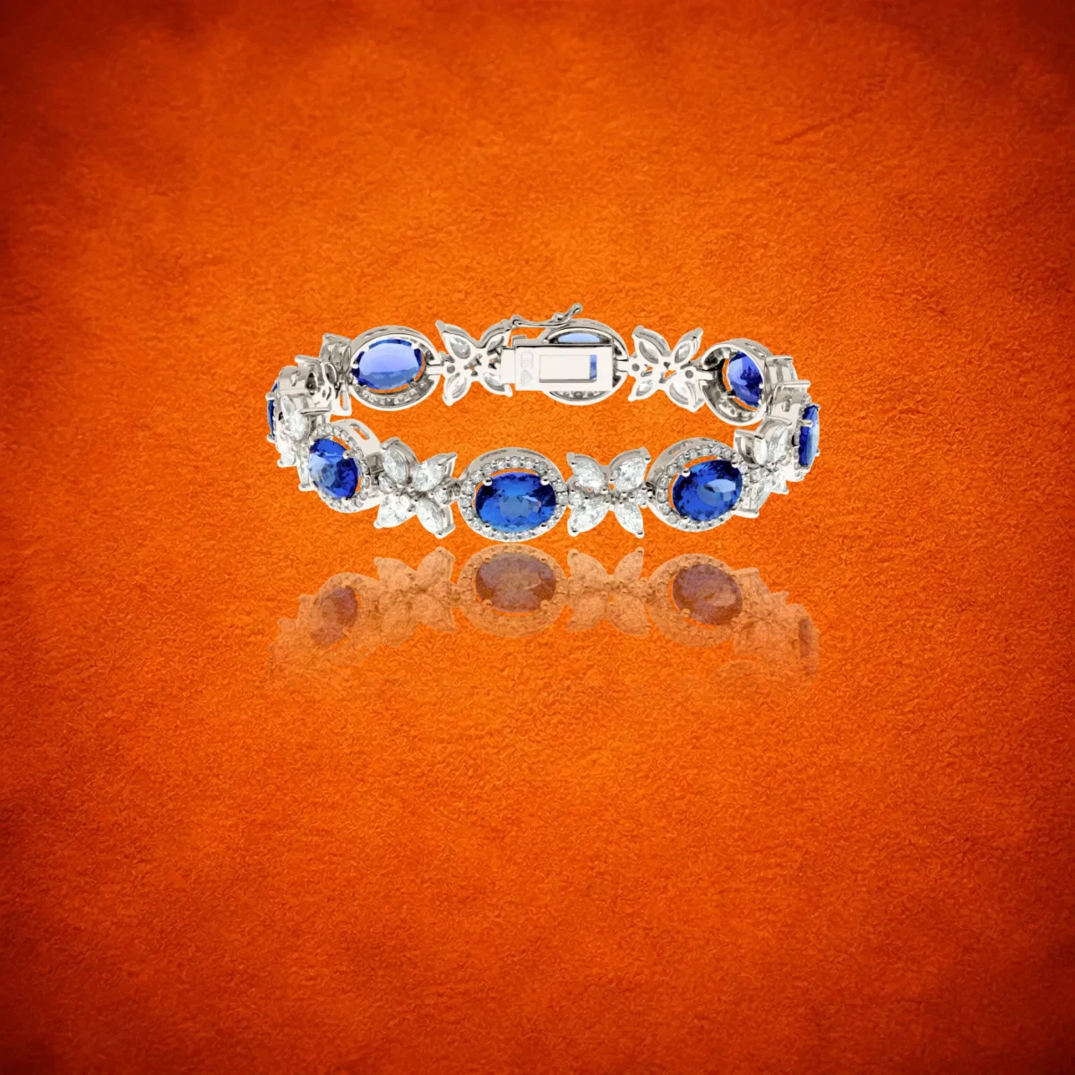Tanzanite And Diamond Bracelet