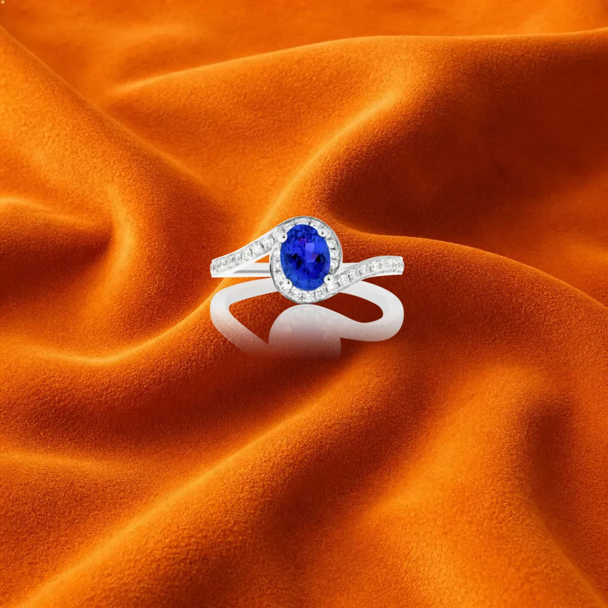 Tanzanite And Diamond Ring