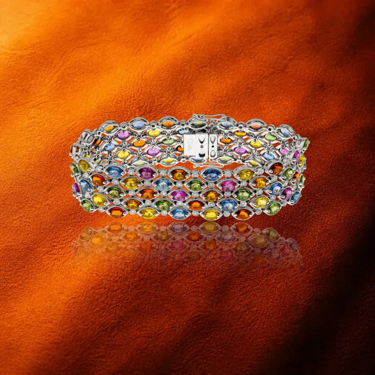 Multicolour Sapphire Bracelet