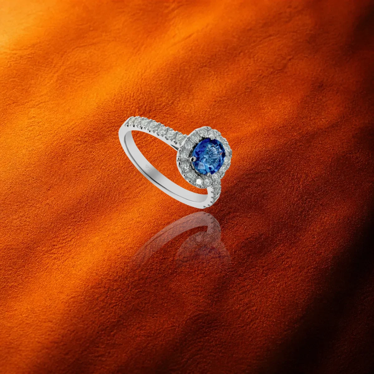Sapphire And Diamond Ring