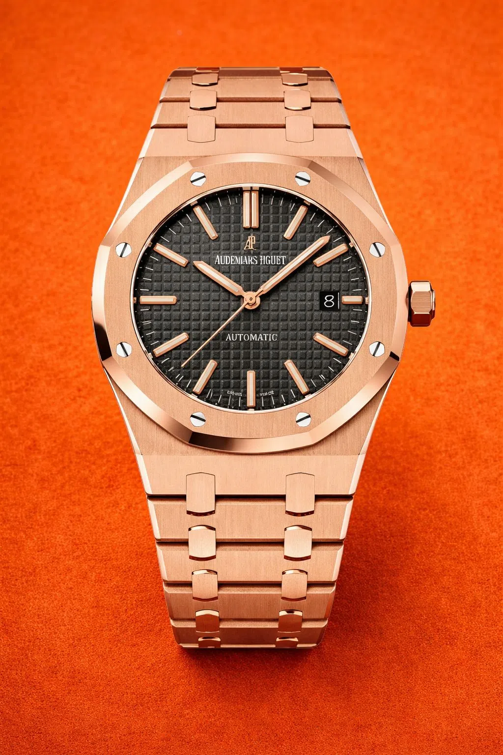 Audemars Piguet Audemars Piguet Royal Oak 41mm 18ct Rose Gold Black Dial 15400