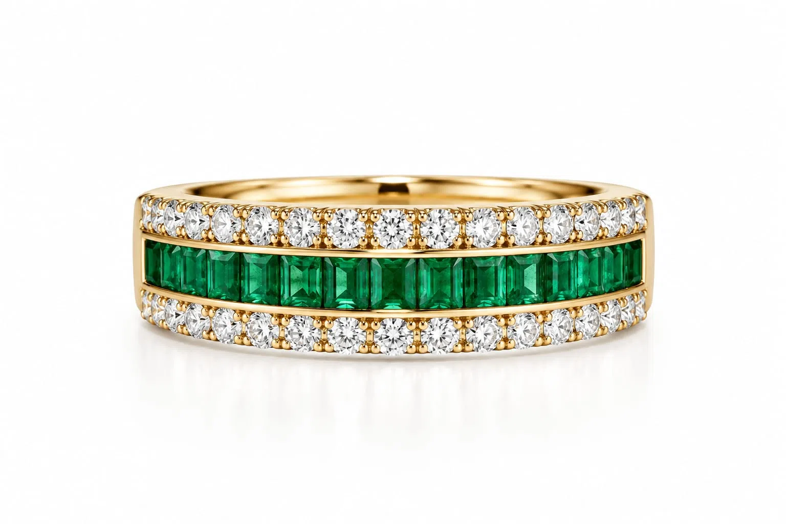 Emerald And Diamond Earrings