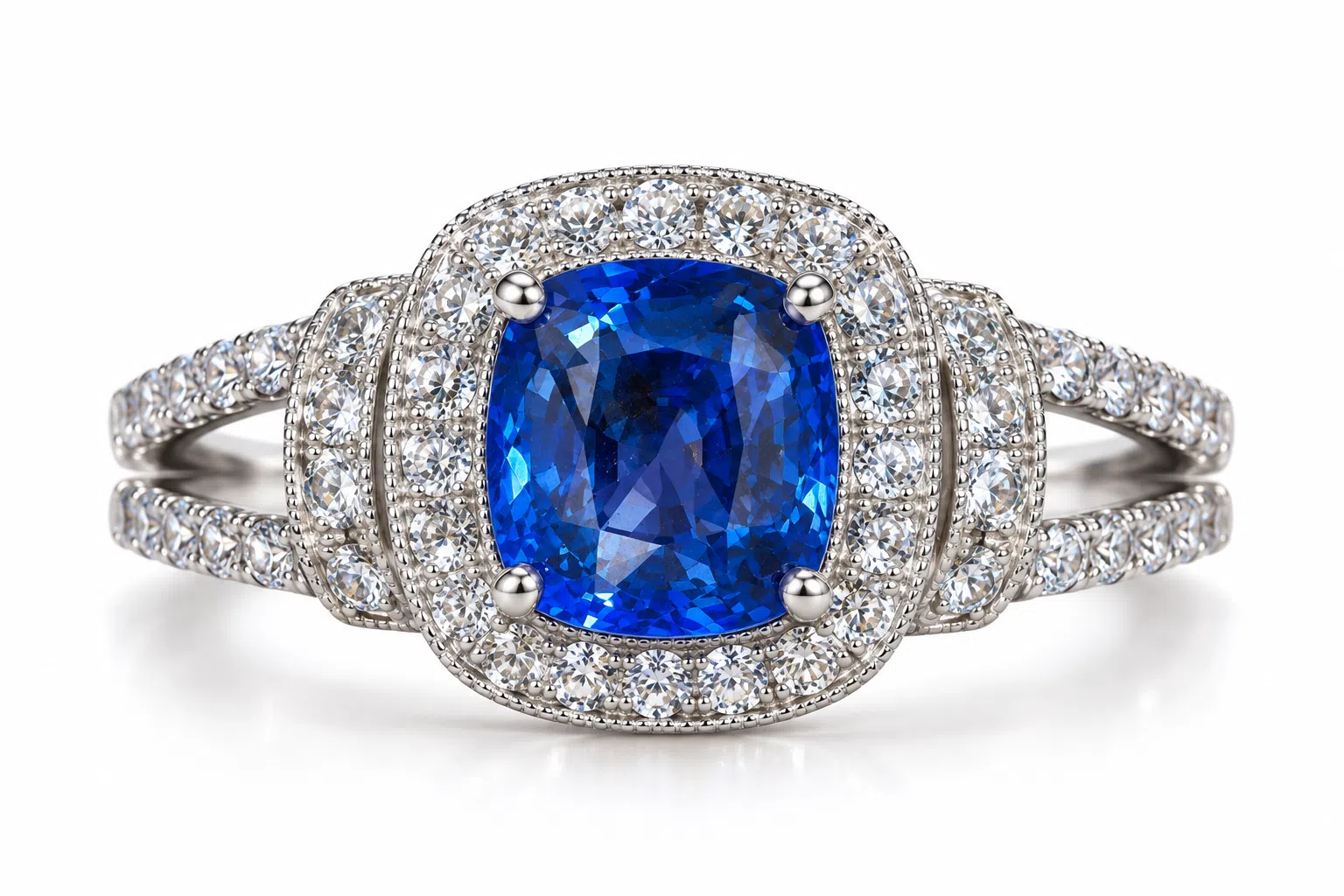 Sapphire And Diamond Ring