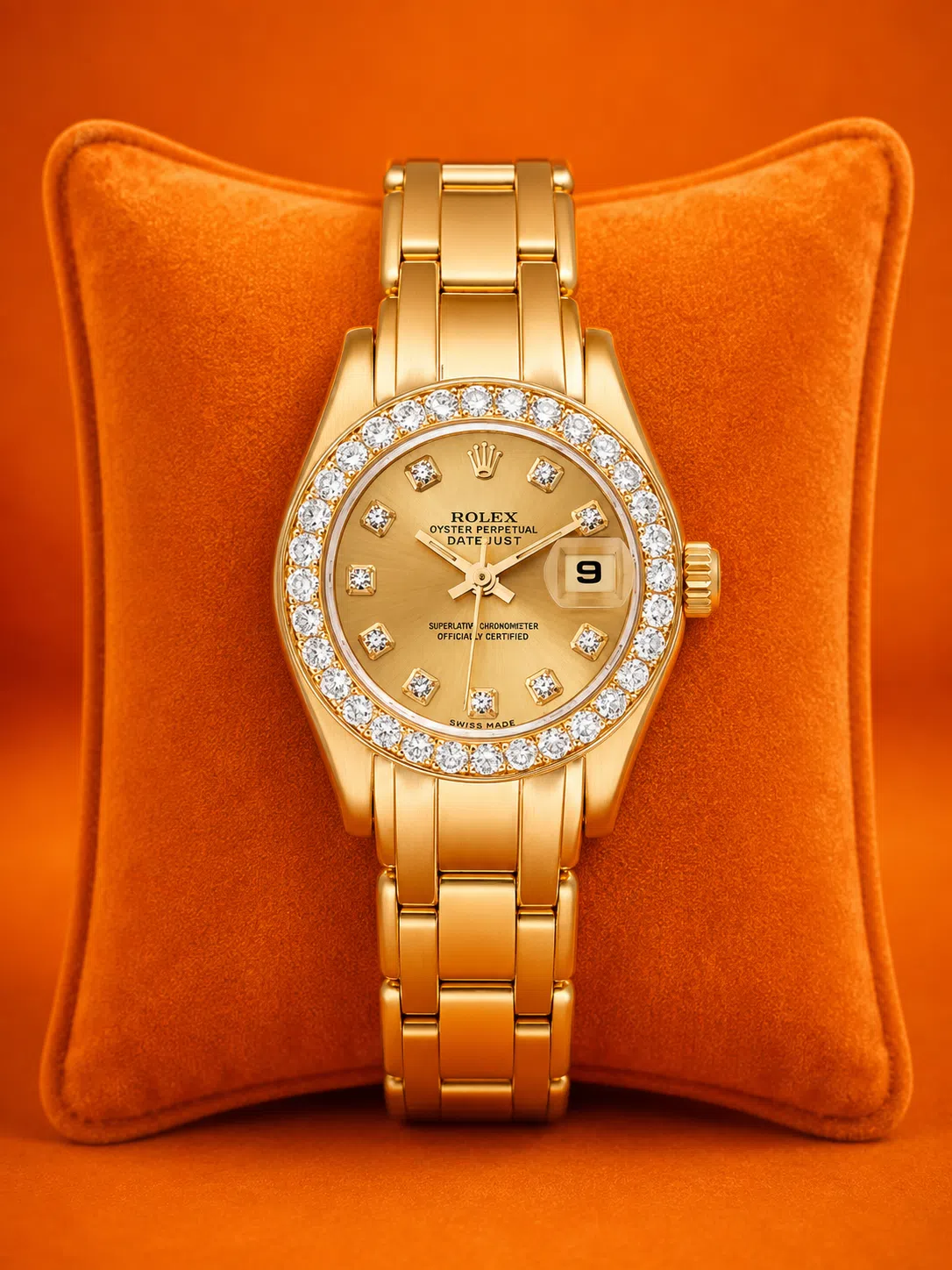 Rolex Rolex Ladies Pearlmaster Yellow Gold 80298
