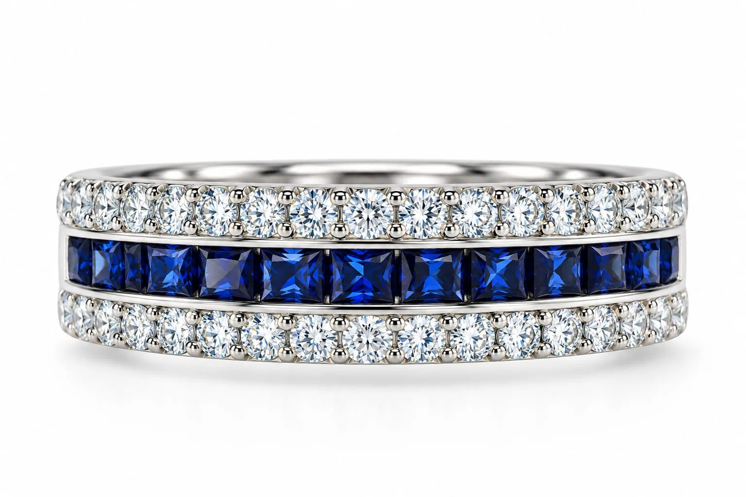 Sapphire And Diamond Earrings