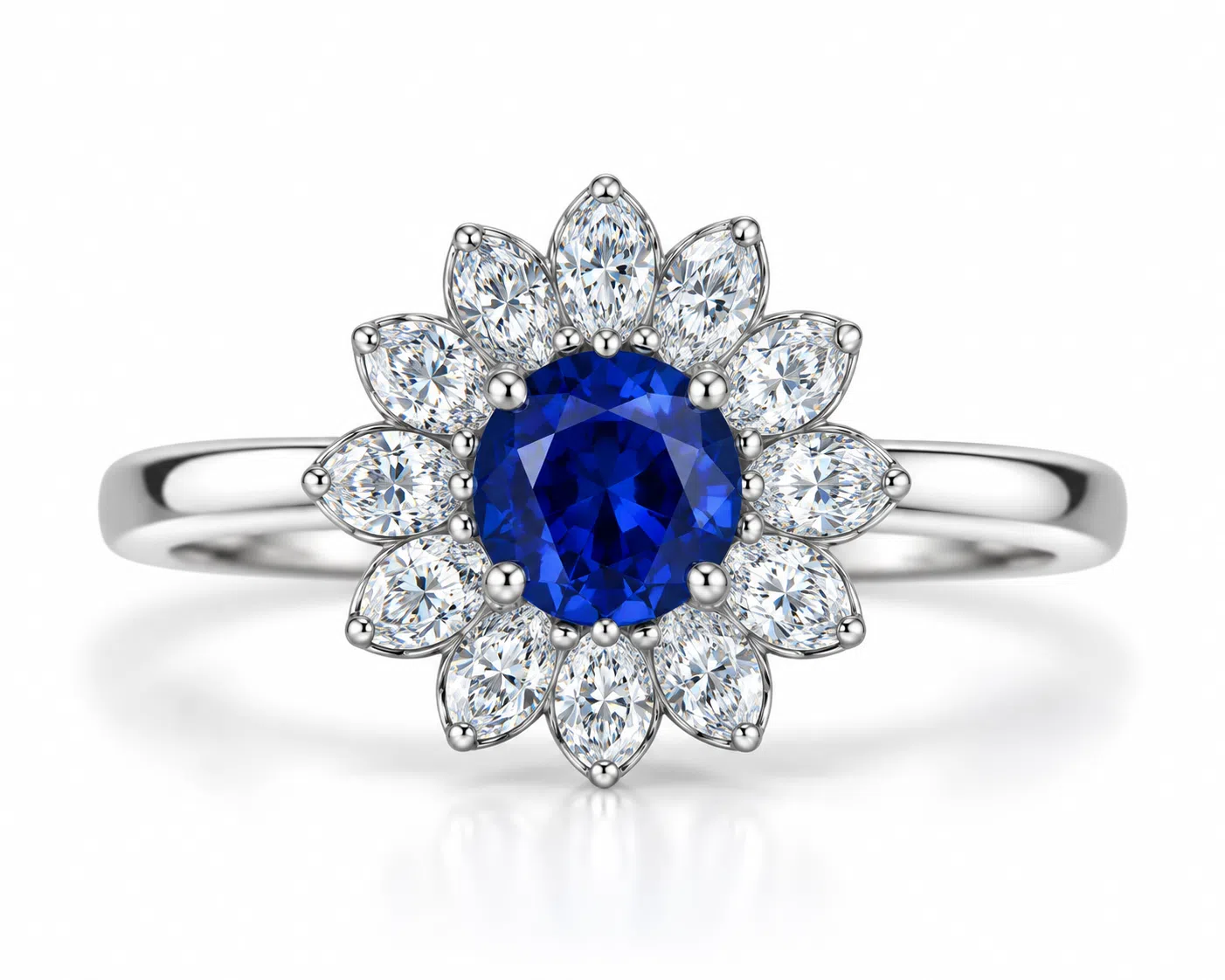 Sapphire And Diamond Ring