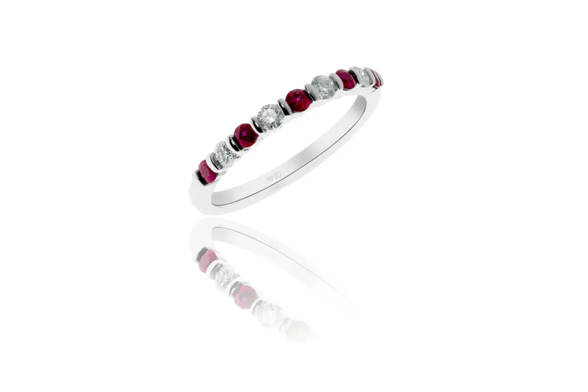 Diamond And Ruby Ring view 2