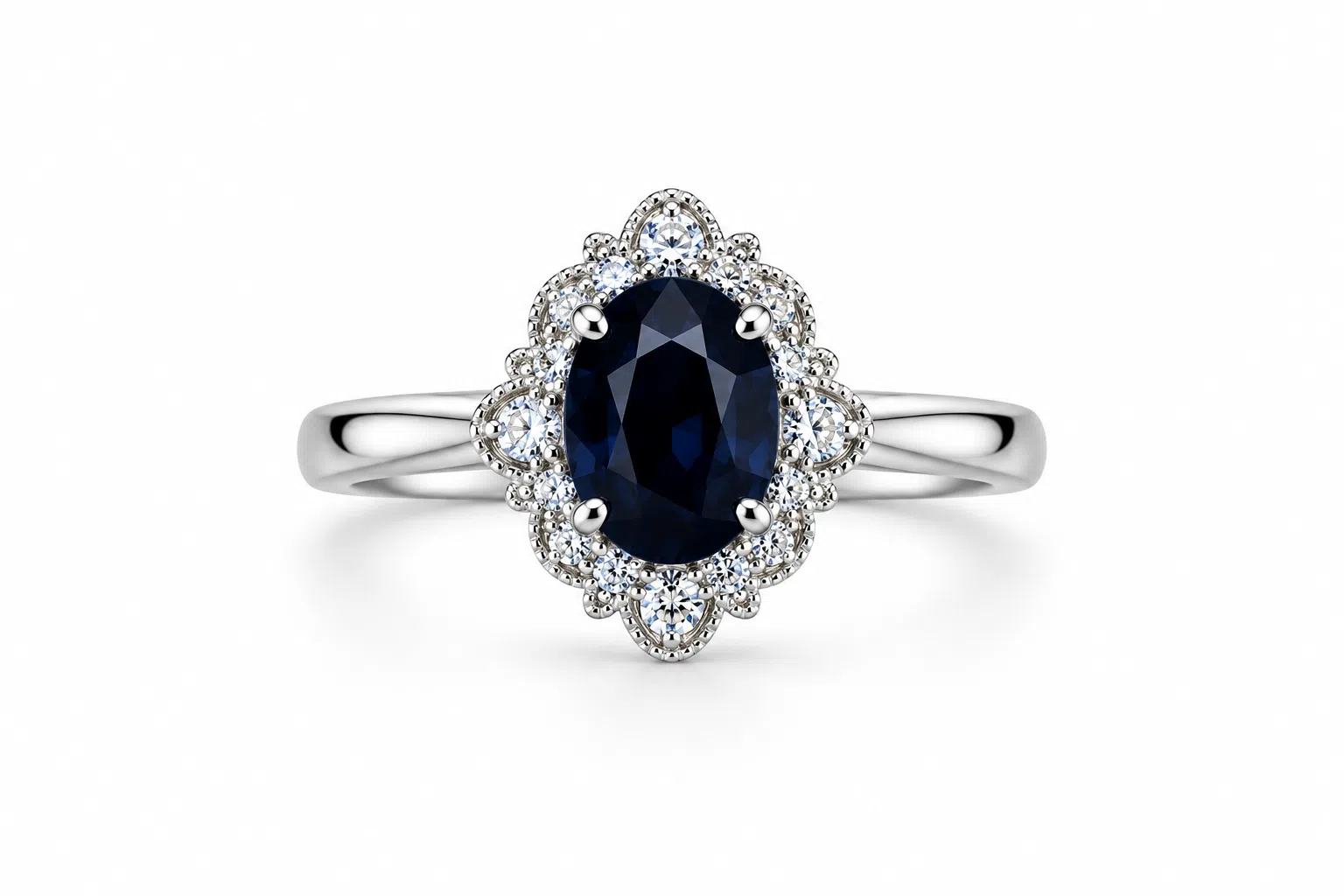 Sapphire And Diamond Ring