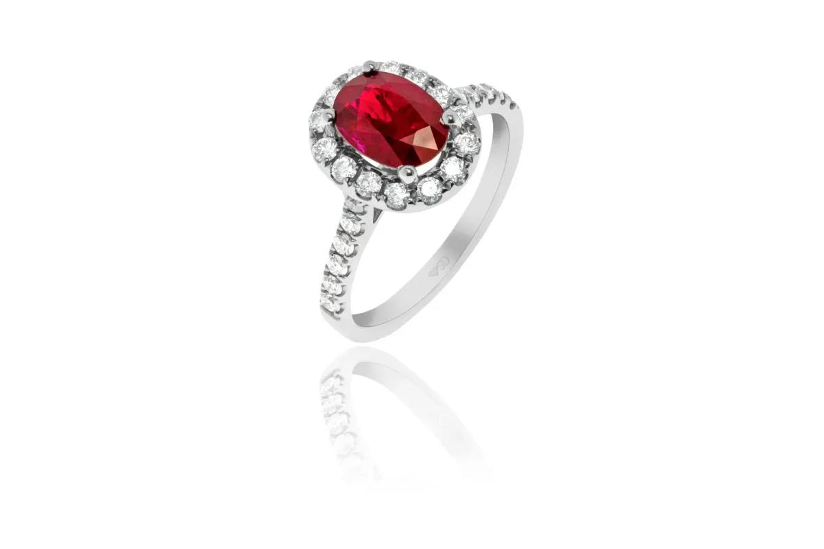 Ruby And Diamond Ring view 2