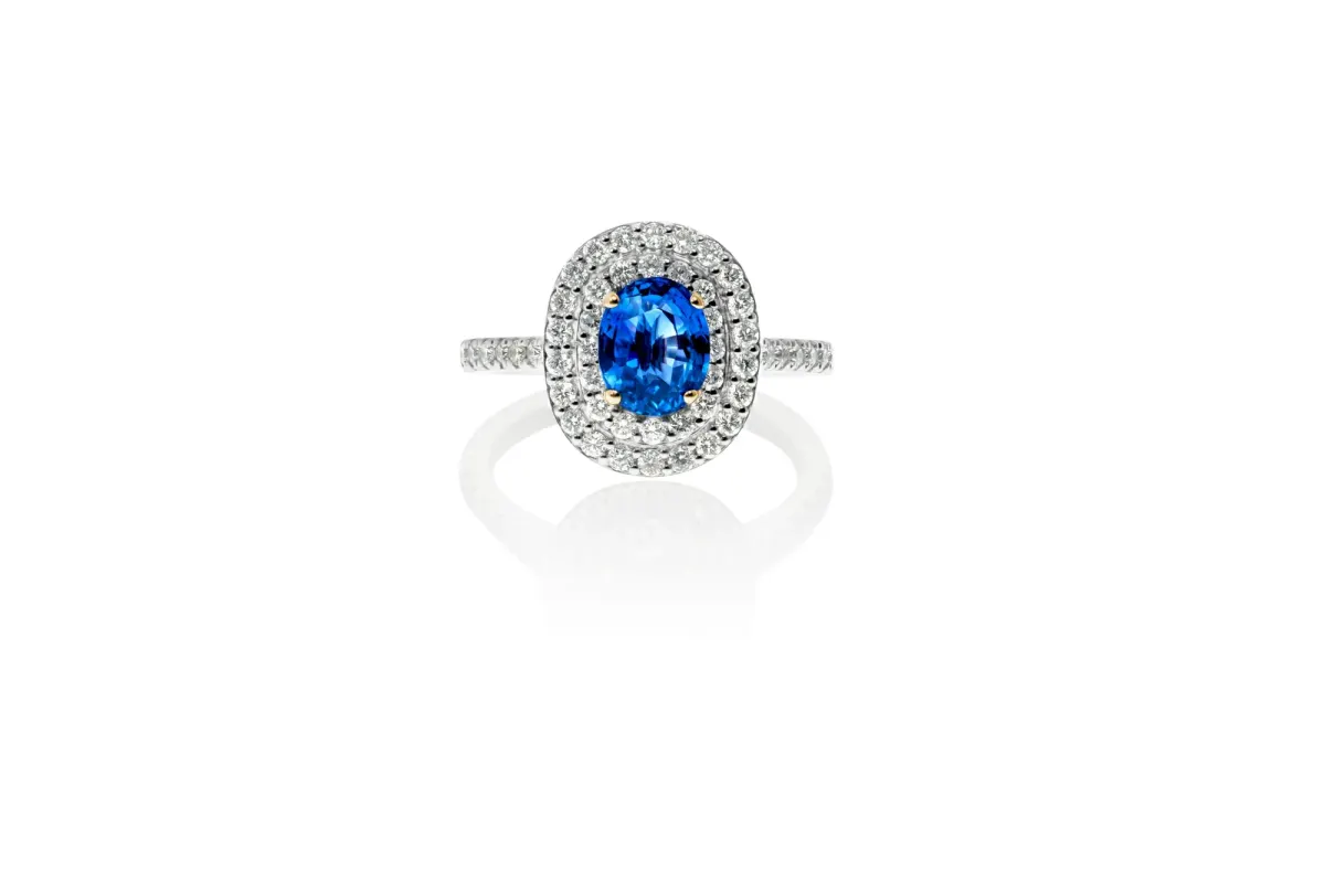 Sapphire And Diamond Ring