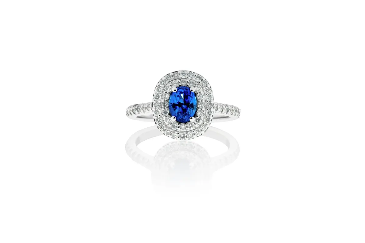 Sapphire And Diamond Ring